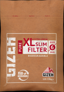 Slim filtry GIZEH PURE XL 120ks