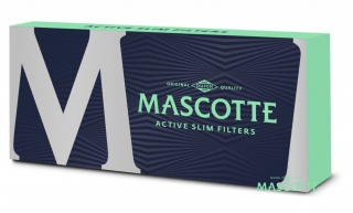 Slim Filtry Mascotte s aktivním uhlím 6mm 10ks