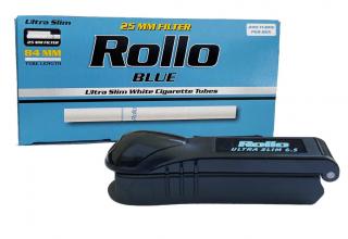 ULTRA SLIM plnička ROLLO II + Ultra Slim dutinky ROLLO Blue 200ks, filtr 25mm