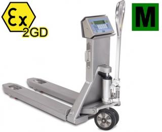 Paletový vozík s váhou DINI ARGEO TPW20IEX2, 2000kg / 0,5-1kg, nerez, EU ov.