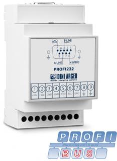 převodník DINI ARGEO PROFI232 převod na Profibus pro indikátory