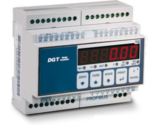 Vážní indikátor DINI ARGEO DGT4, 4 měř. vstupy, Modbus TCP