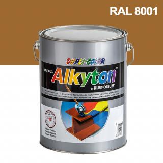 Alkyton hladký lesklý RAL 8001 okrově hnědá 0,75 l ( )