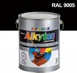 Alkyton hladký lesklý RAL 9005 černá 0,25 l ( )