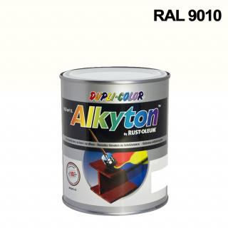 Alkyton hladký lesklý RAL 9010 bílá 0,75 l ( )