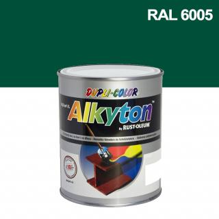 Alkyton hladký polomat RAL 6005 mech. zelená 0,25l ( )