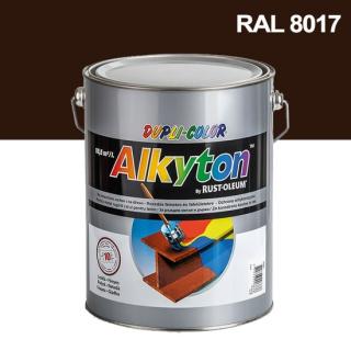 Alkyton hladký polomat RAL 8017 čok. hnědá 0,25 l ( )