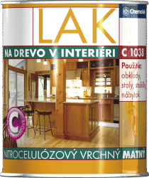 Chemolak nitrocelulózový lak vrchní C1038 0,75lmat ( )