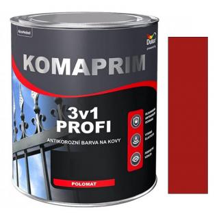Dulux KOMAPRIM PROFI 3v1/0,75L RAL 3002 červeň rumělková ( )