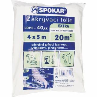 Fólie Spokar zakrývací 4x5m, LDPE - 40MY ( )