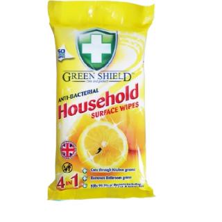 Green Shield vlhčené ubrousky-Antibakteriální 50ks ( )