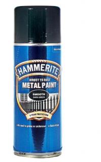Hammerite přímo na rez sprej hladký tm. zel. 400ml ( )
