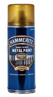 Hammerite přímo na rez sprej hladký zlatý 400ml ( )