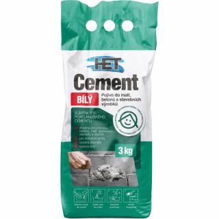 Het cement bílý pro přípravu malt a betonů 3 kg ( )