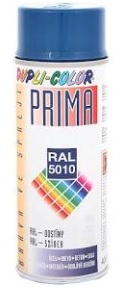 PRIMA sprej 400 ml RAL 5010 modrá enziánová lesklá ( )
