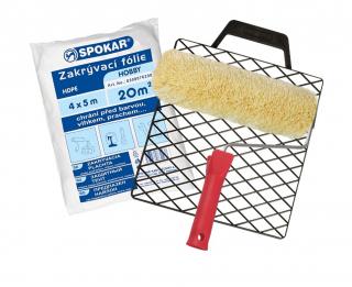Souprava váleček 25 cm plyš, držák, mřížka, fólie ( )
