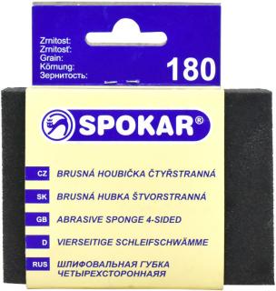 Spokar brusná houbička,4 stranná zrnitost 180 ( )