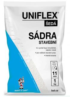 Uniflex sádra šedá, stavební, 1 kg ( )