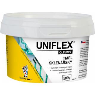 Uniflex sklenářský tmel, přetíratelný, 1 kg ( )