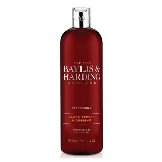 BAYLIS &amp; HARDING PÁNSKÝ SPRCHOVÝ GEL - ČERNÝ PEPŘ A ŽENŠEN, 500ML