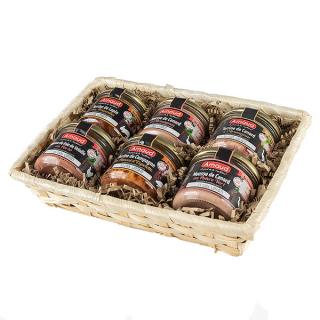 Dárkový koš paštik DEGUSTAČNÍ 6x90g
