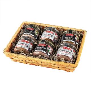 Dárkový koš paštik DEGUSTAČNÍ PRÉMIUM 6x90g