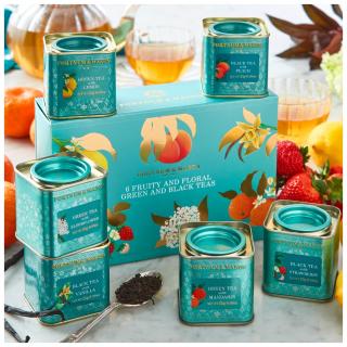 FORTNUM &amp; MASON dárková kolekce ochucených zelených a černých čajů (6x25g)