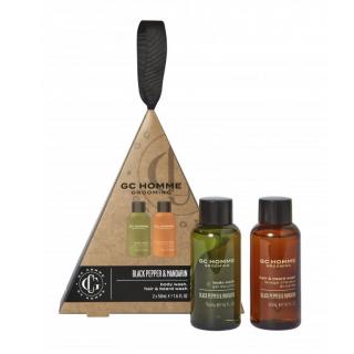 Grace Cole Pánská mini dárková sada do sprchy - Mandarinka, Bergamot &amp; Rozmarýn, 2ks