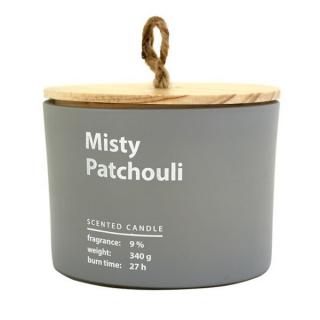 HOME AROMA vonná svíčka ve skle MISTY PATCHOULI 340g