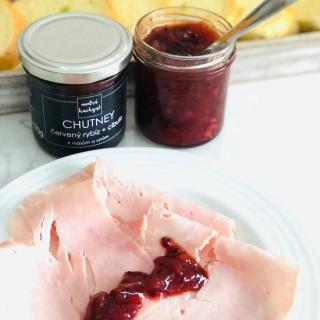 MODRÁ KUCHYNĚ chutney červený rybíz &amp; cibule 170g
