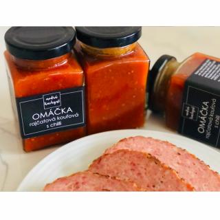 MODRÁ KUCHYNĚ omáčka rajčatová kouřová s chilli 270g