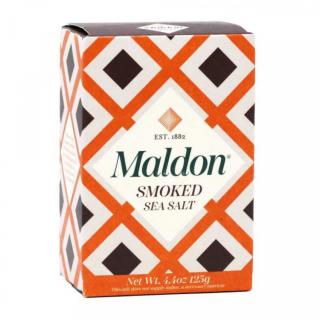 sůl vločková mořská UZENÁ 125g od Maldon (Maldon Sea Salt Flakes Smoked)