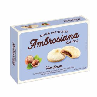 sušenky s kakaovo-oříškovou náplní sypané cukrem 140g od Dolciaria Ambrosiana