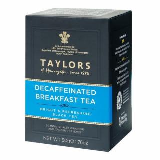 TAYLORS OF HARROGATE bezkofeinový čaj breakfast 20 sáčků