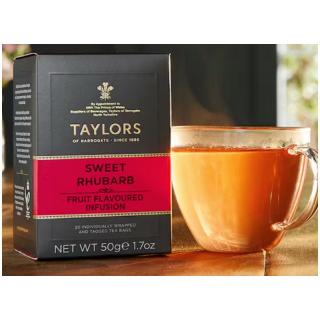 TAYLORS OF HARROGATE ovocný čaj sladká rebarbora 20 sáčků