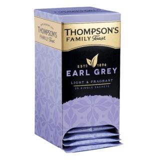 THOMPSONS - Černý čaj EARL GREY (25 jednotlivě balených sáčků /50g)