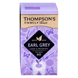THOMPSONS - Černý čaj EARL GREY (40 sáčků /80g)