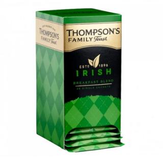 THOMPSONS - Černý čaj IRISH BREAKFAST (25 jednotlivě balených sáčků /50g)