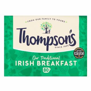 THOMPSONS - Černý čaj IRISH BREAKFAST (80 sáčků /250g)