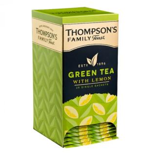 THOMPSONS - Zelený čaj S CITRÓNEM (25 jednotlivě balených sáčků /50g)