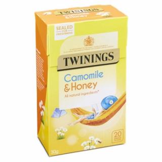 TWININGS - Bylinný čaj HEŘMÁNEK &amp; MED (20 sáčků / 30g)