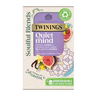 TWININGS - čaj SOULFUL BLENDS QUIET MIND s rooibosem, vanilkou a fíky (20 sáčků / 40g)