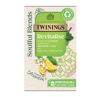 TWININGS - čaj SOULFUL BLENDS REVITALISE s heřmánkem, citrónem a tulsi (20 sáčků / 34g)