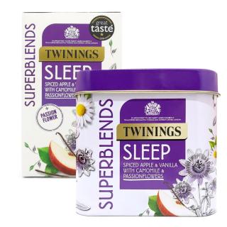 TWININGS - čaj SUPERBLENDS SLEEP s plechovkou (30 sáčků)