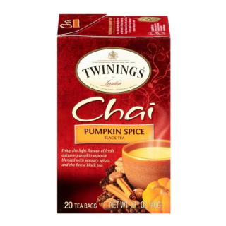 TWININGS - černý čaj CHAI PUMPKIN SPICE (20 sáčků / 40g)