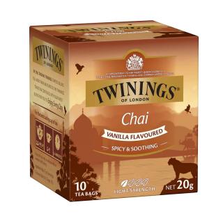 TWININGS - Černý čaj CHAI VANILKOVÝ (10 sáčků /20g)