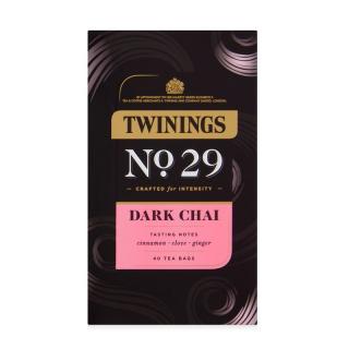 TWININGS - Černý čaj DARK CHAI (40 sáčků /80g)