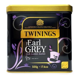 TWININGS - Černý čaj EARL GREY sypaný 500g plechovka