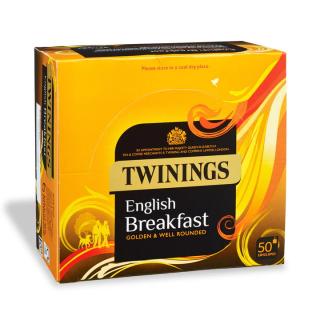TWININGS - černý čaj ENGLISH BREAKFAST (50 gastro sáčků /187g)