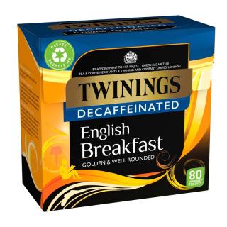 TWININGS - Černý čaj ENGLISH BREAKFAST bezkofeinový (80 sáčků /218g)